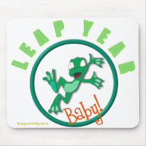 frog in a circle, leapyearbaby.com mouse pads
