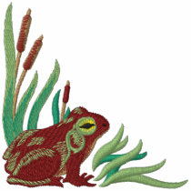 Frog in Cattails