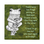 "FROG JOKE" Funny Frog Magnet