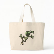 Frog Jumping Canvas Bag