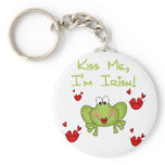Frog Kiss Me I'm Irish Tshirts and Gifts keychains