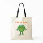 Frog Monster, trick or treat! Canvas Bags