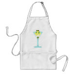 Frog & Olive in Martini Glass aprons