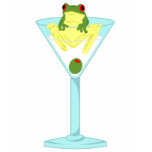 Frog & Olive in Martini Glass t-shirts