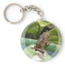 Frog On Back Keychain