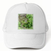 Frog on Marsh Baseball Cap Hats