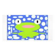 frog customized photo card