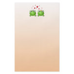 Frog Prince and Frog Princess, with hearts. Custom flyers