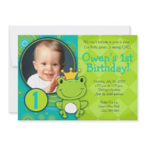 Frog Prince Birthday Invitations