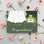 Frog Prince Fairy Tale Wedding Congratulations cards