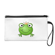Frog Prince. Happy Frog. Wristlet Clutches