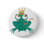 Frog Prince Pin buttons