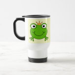 Frog Prince. Smiling Frog with a Crown. Coffee Mug