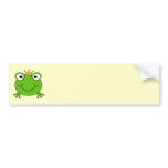 Frog Prince. Smiling Frog with a Crown. Custom bumper stickers