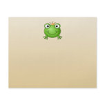 Frog Prince. Smiling Frog with a Crown. Custom flyers