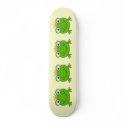 Frog Prince. Smiling Frog with a Crown. Custom skateboards