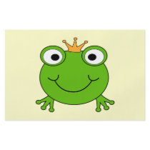 Frog Prince. Smiling Frog with a Crown. Custom Flyer