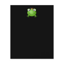 Frog Prince. Smiling Frog with a Crown. Flyers