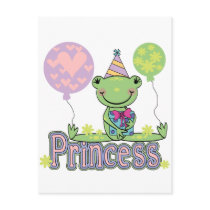 Frog Princess Birthday Tshirts and Gifts Postcard