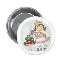Frog Princess Buttons