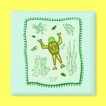 Frog Quilt magnets