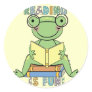 Frog Reading is Fun T-shirts and Gifts Sticker