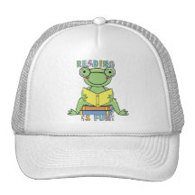 Frog - Reading is Fun Tshirts and Gifts Hat