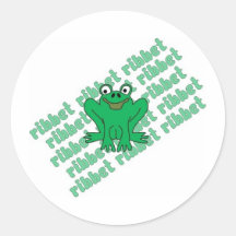 Frog Ribbet Sticker