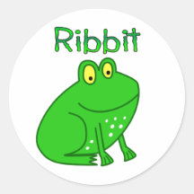 Frog Ribbit Stickers