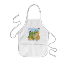 Frog Sand Castle Tshirts and Gifts Apron
