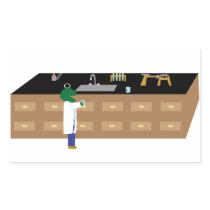 Frog Scientist Sticker