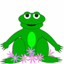 Frog Sculpture Photo Cutouts