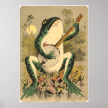 Frog Serenade Poster