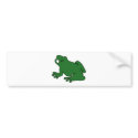 Frog Silhouette Froggy Jump Amphibians Hop bumper stickers