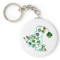 Frog St. Patricks Day Keychain