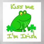 Frog St. Patricks Day posters