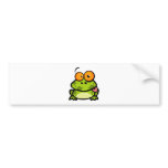 Frog Sticking Out His Tongue Bumper Stickers