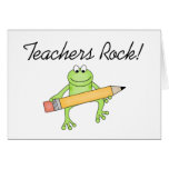 Frog Teachers Rock Cards