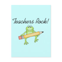 Frog Teachers Rock Tshirts and Gfits Post Card