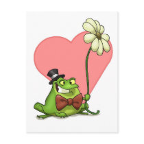 Frog Valentine Postcard