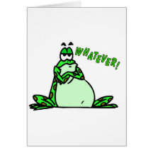Frog whatever greeting card