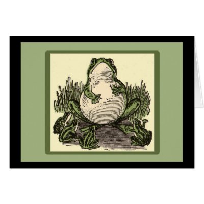 Frog with Baby Frogs Greeting Card by FRUITLOOPY