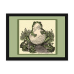Frog with Baby Frogs postcards