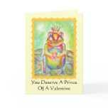 Frog With Prince Potential Valentine's Day Card