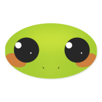 FrogBlush Oval Sticker
