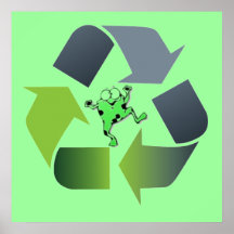 Froggie recycle poster