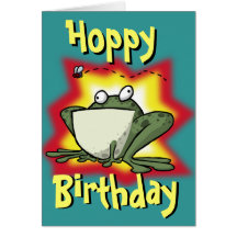 Froggy Birthday Card