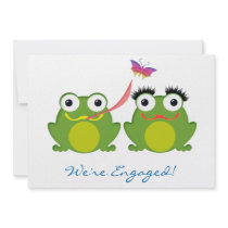 Froggy Couple We're Engaged