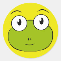froggy face stickers