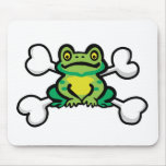 froggy frog Skull and Crossbones mousepads